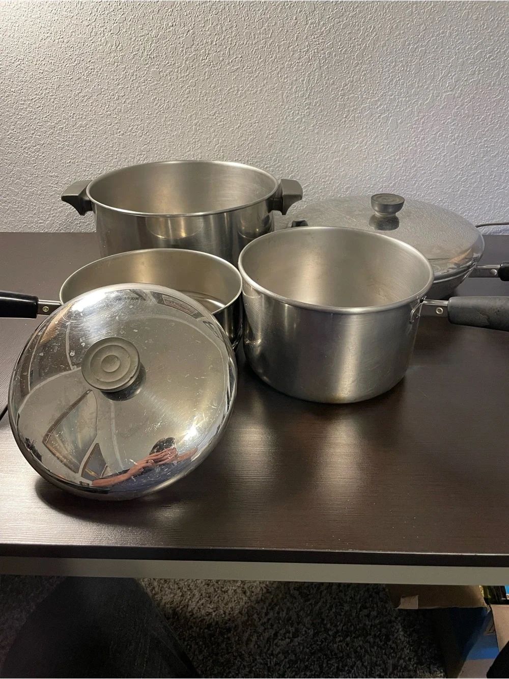 Classic Stainless Steel Saucepan and Stockpot Set - Silver